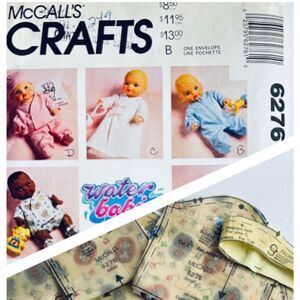 Sewing Bundle Ready to Sew Water Babies Outfits & McCalls Sewing Pattern 6276